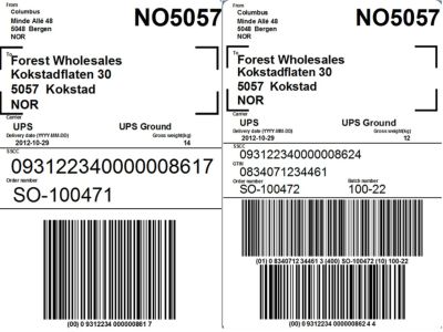 Barcode label